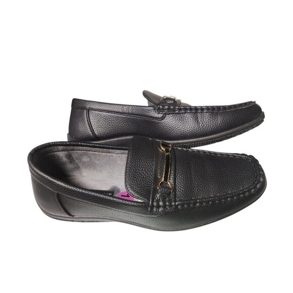 Tim Evans England Black Loafers Size 13 Metal Bit Accent main image 4